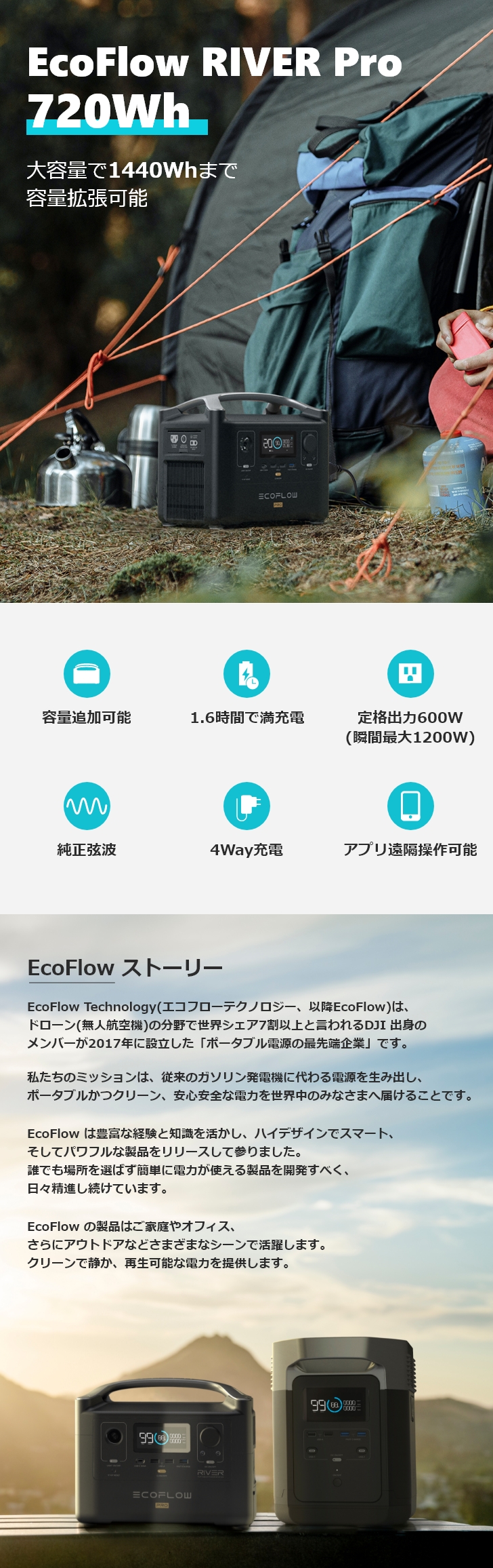 EcoFlow EcoFlow RIVER Proポータブル電源